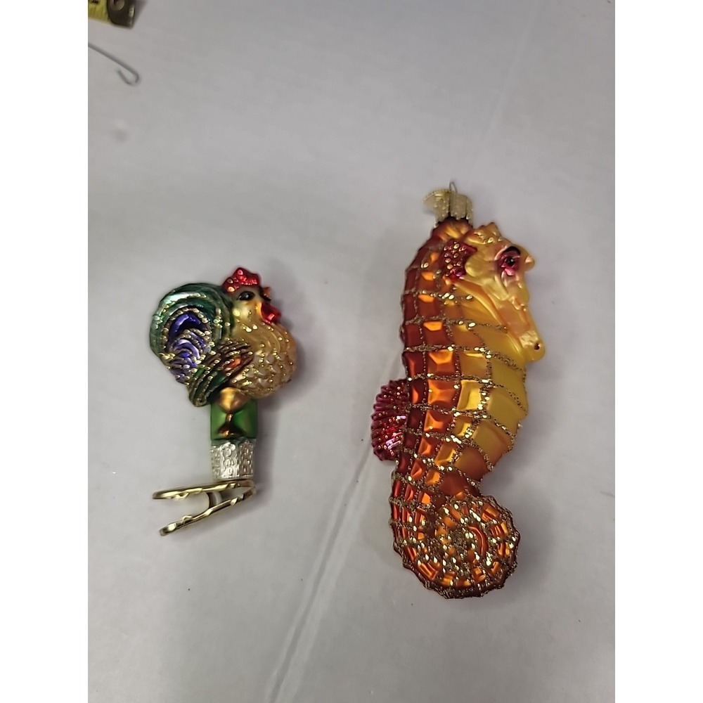old world Christmas ornaments vintage blown glass retired